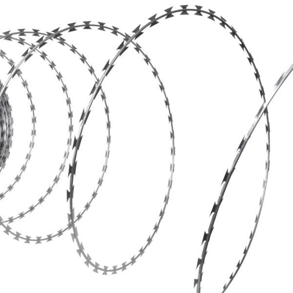 vidaXL Razor Wires Helical Wire Rolls 2 pcs Galvanised Steel 60 m - Image 4