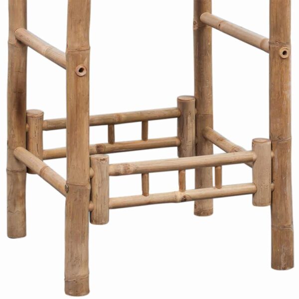 vidaXL Bar Stools 2 pcs Bamboo - Image 11