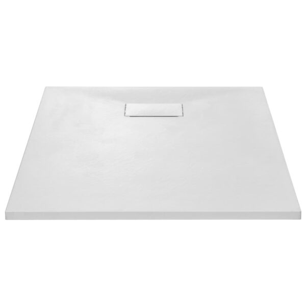vidaXL Shower Base Tray SMC White 100x80 cm - Image 3