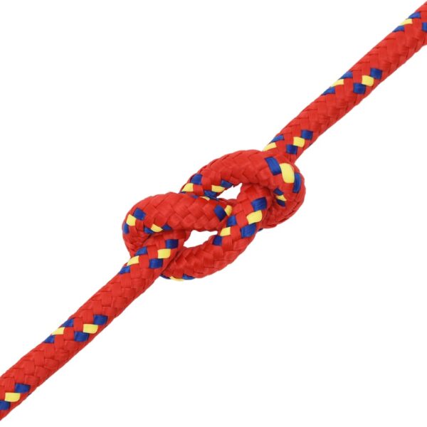 vidaXL Boat Rope Red 12 mm 100 m Polypropylene - Image 5