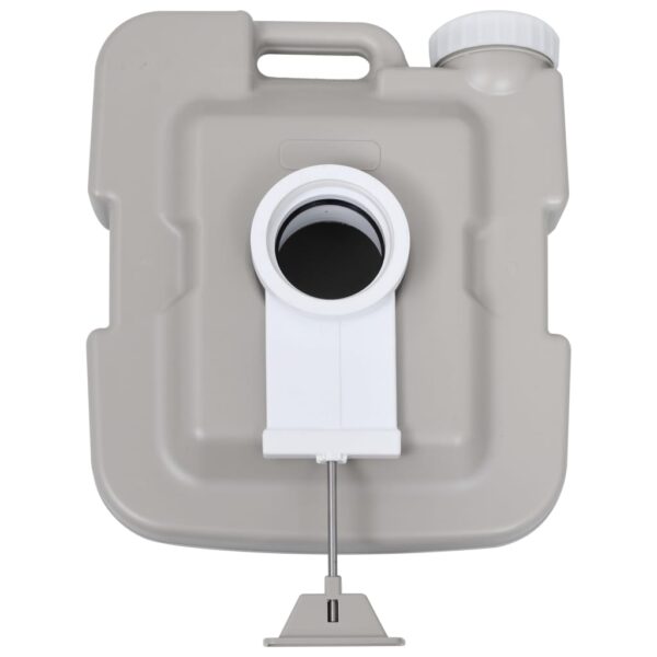 vidaXL Portable Camping Toilet Grey 10+10 L - Image 10