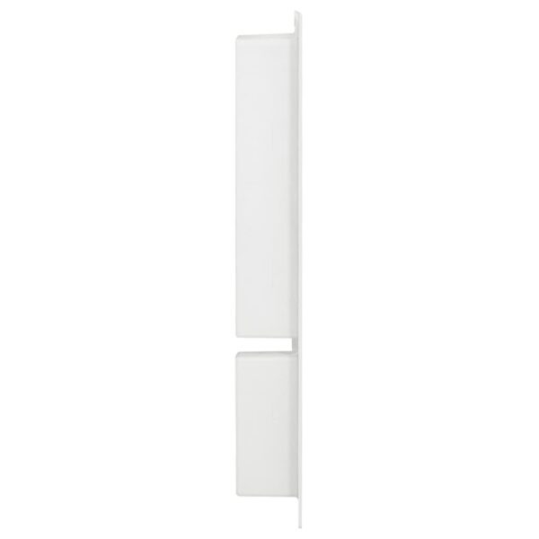 vidaXL Shower Niche with 2 Compartments High Gloss White 41x69x9 cm - Image 3