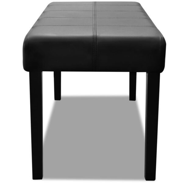 Black High Quality Artificial Leather Bench - Image 3