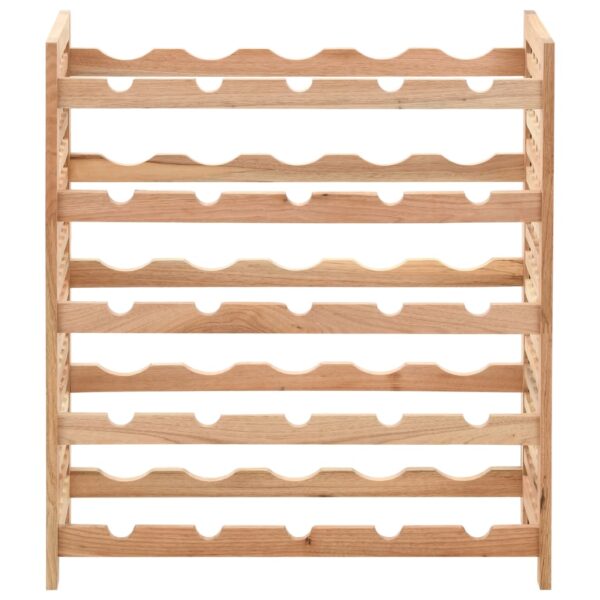 vidaXL Wine Rack for 25 Bottles Solid Walnut Wood 63x25x73 cm - Image 4