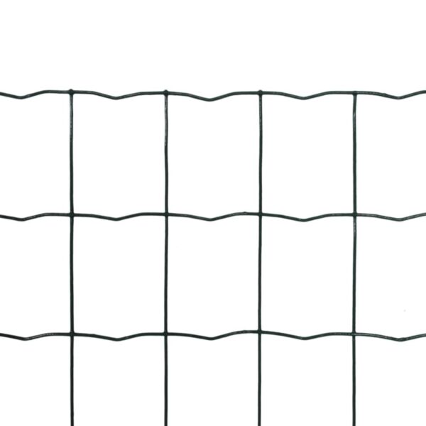 vidaXL Euro Fence Steel 25x1.0 m Green - Image 2