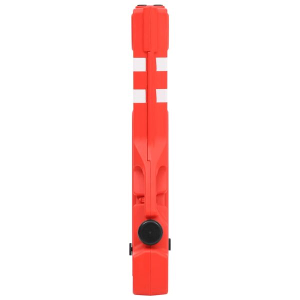 vidaXL Folding Traffic Barrier Red 210x50x105 cm - Image 4