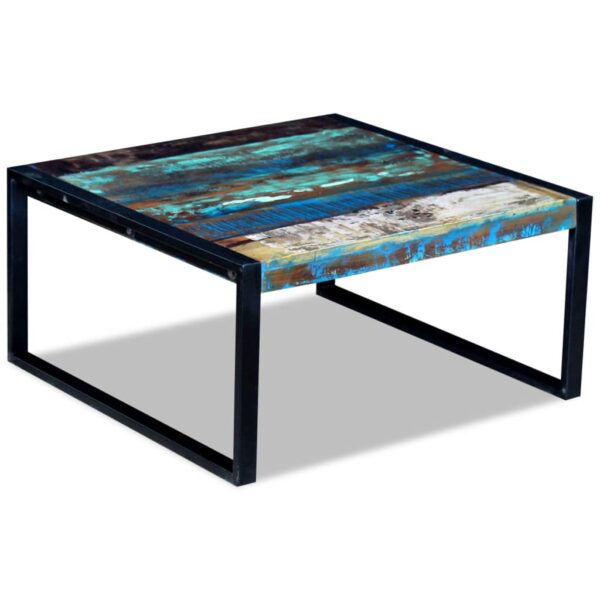 vidaXL Coffee Table Solid Reclaimed Wood 80x80x40 cm - Image 2