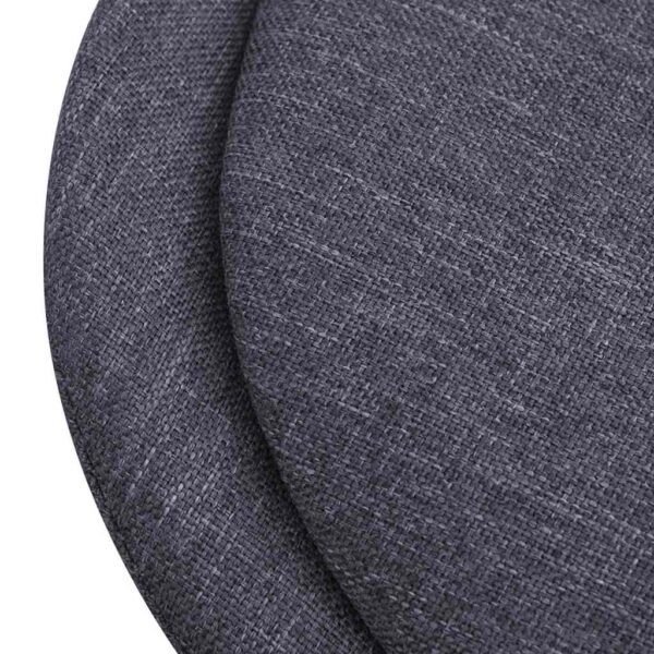 vidaXL Dining Chairs 2 pcs Dark Grey Fabric - Image 5