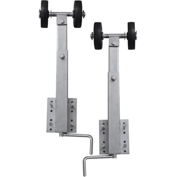 vidaXL Boat Trailer Double Roller Bow Support Set of 2 59 - 84 cm - Image 3
