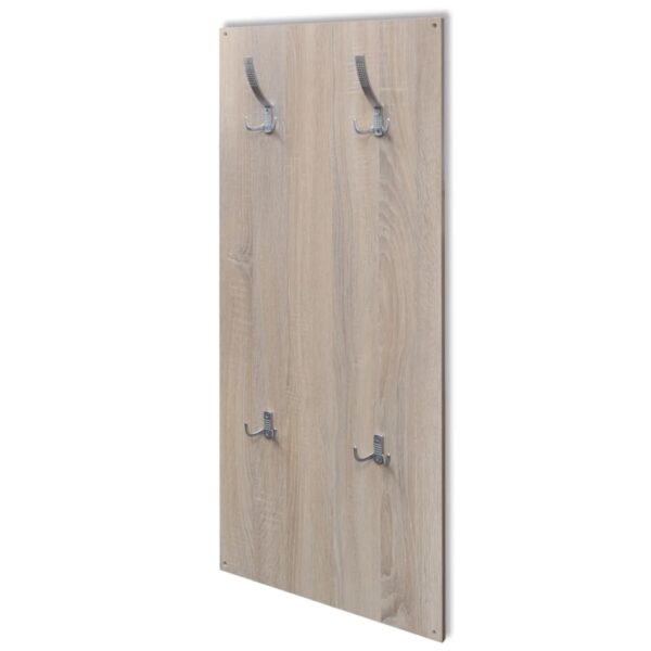 Oak and White 3-in-1 Wooden Shoe Cabinet Set - Image 3
