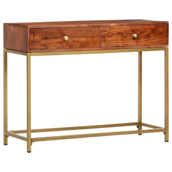 vidaXL Console Table 100x35x76 cm Solid Wood Acacia - Image 11