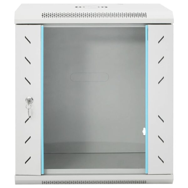 vidaXL 12U Wall Mounted Network Cabinet 19" IP20 53x40x60 cm - Image 3