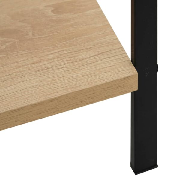 vidaXL 4-Layer Book Shelf Oak 60x27.6x124.5 cm Engineered Wood - Image 7
