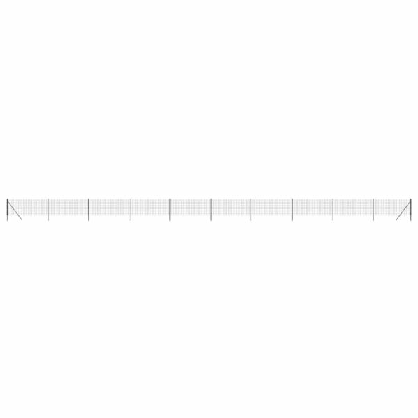vidaXL Wire Mesh Fence Anthracite 1x25 m Galvanised Steel - Image 2