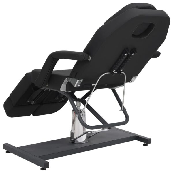 vidaXL Beauty Treatment Chair Faux Leather Black 180x62x78 cm - Image 5