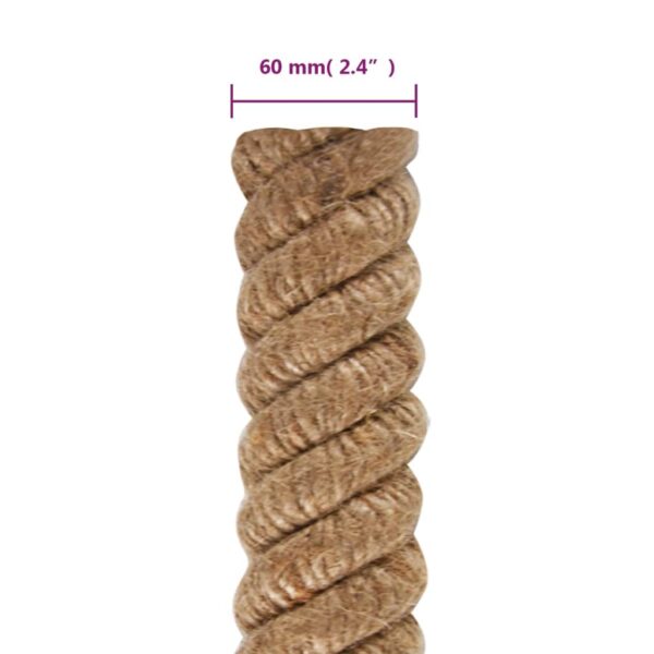 vidaXL Jute Rope 10 m Long 60 mm Thick - Image 6