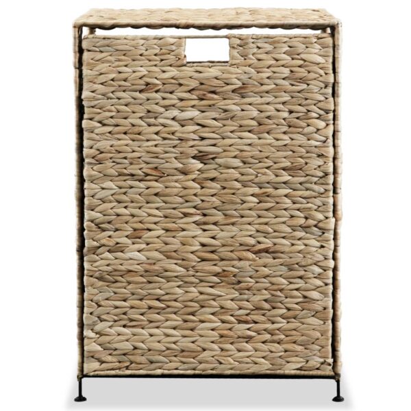 vidaXL Laundry Basket 44x34x64 cm Water Hyacinth - Image 3
