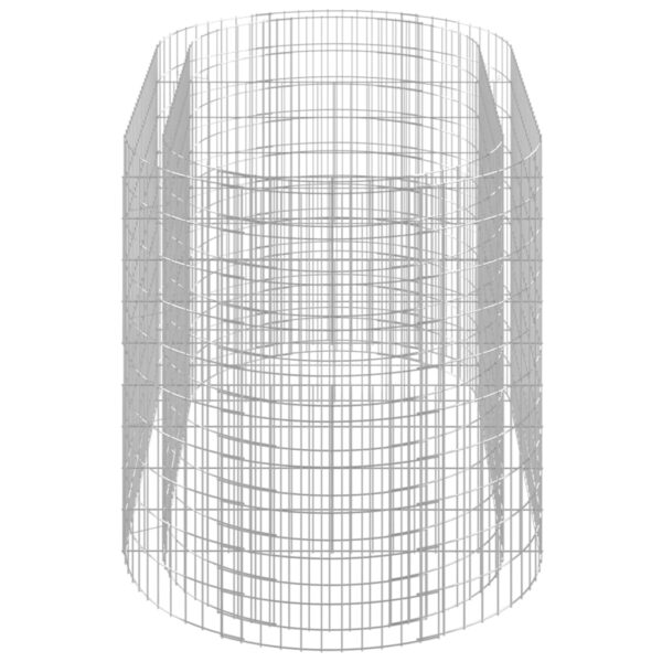 vidaXL Gabion Raised Bed Galvanised Iron 200x100x100 cm - Image 5