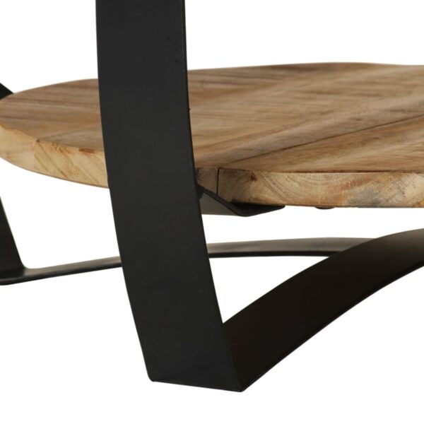 vidaXL Coffee Table 65 cm Solid Rough Mango Wood - Image 7