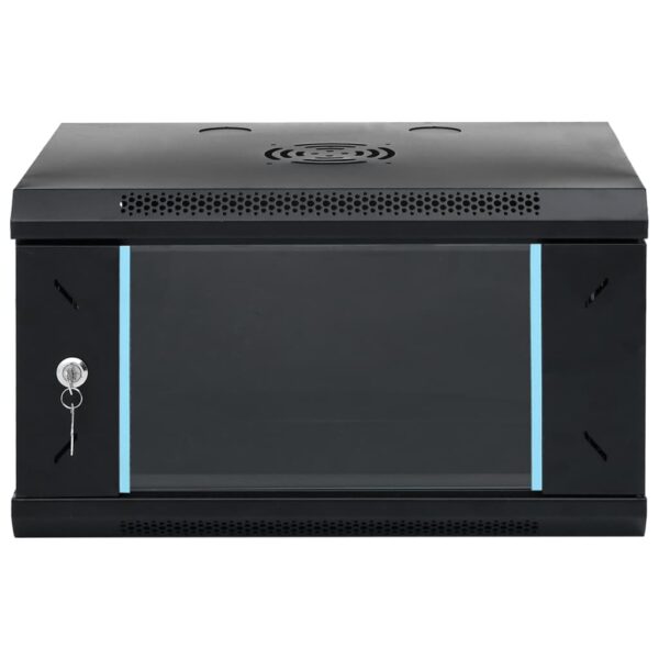 vidaXL 6U Wall Mounted Network Cabinet 19" IP20 53x40x30 cm - Image 3