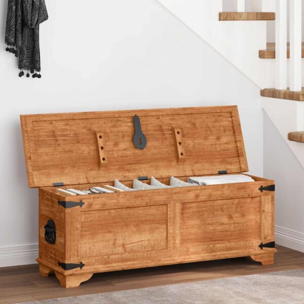 vidaXL Storage Chest Rough Mango Wood - Image 1