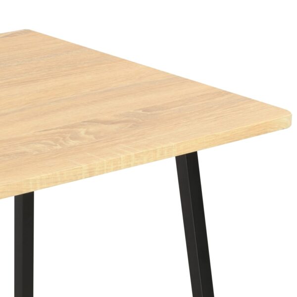 vidaXL Desk with Shelving Unit Black and Oak 102x50x117 cm - Image 7