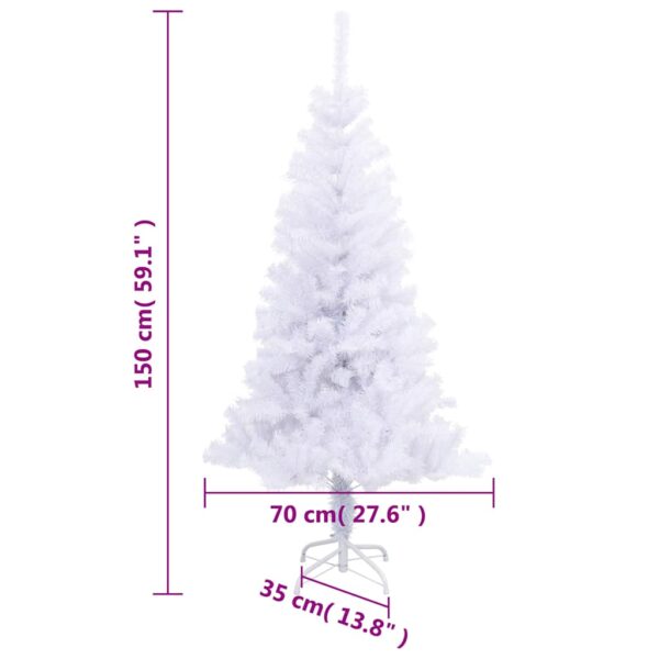 vidaXL Artificial Christmas Tree with Stand 150 cm 380 Branches - Image 7