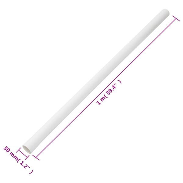 vidaXL Cable Trunkings with Clips Ø30 mm 30 m PVC - Image 8