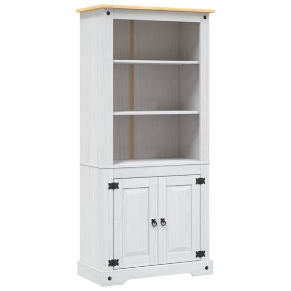 vidaXL Cupboard Mexican Pine Corona Range White 80x40x170 cm - Image 2