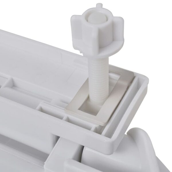 vidaXL Toilet Seats with Soft Close Lids 2 pcs Plastic White - Image 6