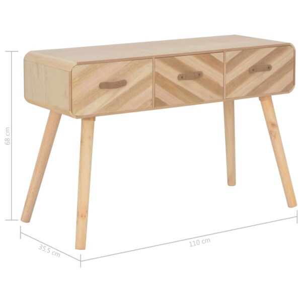 vidaXL Console Table 100x35x68 cm Solid Wood - Image 9