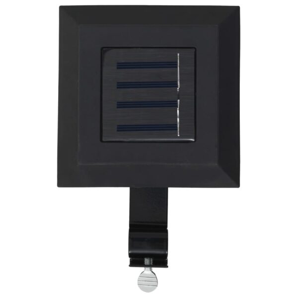 vidaXL Outdoor Solar Lamps 12 pcs LED Square 12 cm Black - Image 5