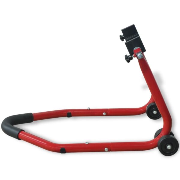 vidaXL Motorcycle Rear Paddock Stand Red - Image 4