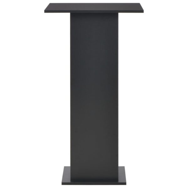 vidaXL Bar Table Black 60x60x110 cm - Image 3