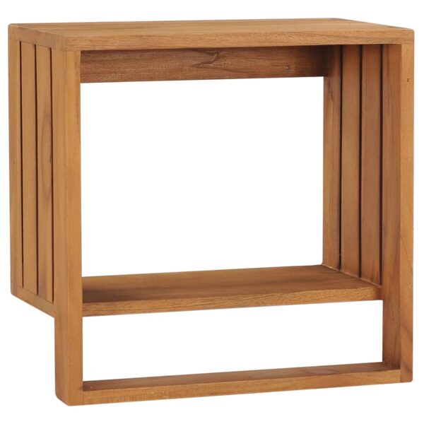 vidaXL Wall-mounted Towel Rack 35x20x35 cm Solid Teak Wood - Image 1