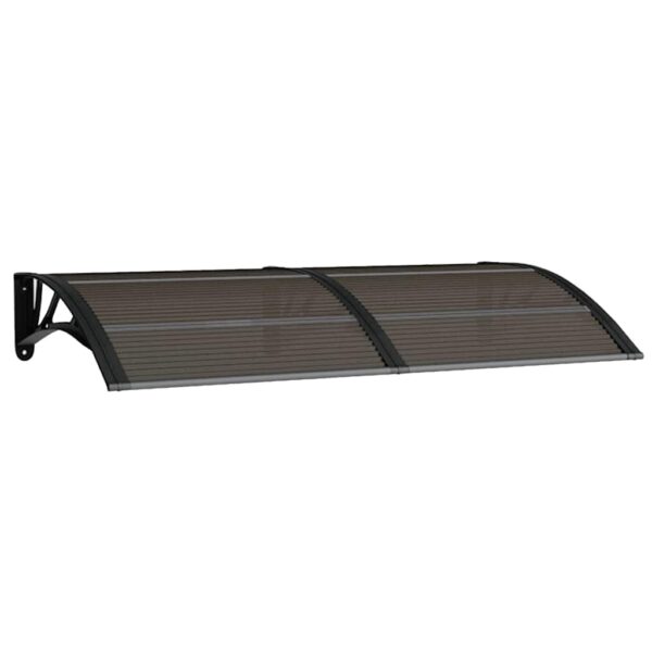 vidaXL Door Canopy Black 150x75 cm Polycarbonate - Image 2