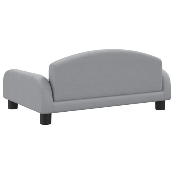 vidaXL Dog Bed Light Grey 70x45x30 cm Fabric - Image 5