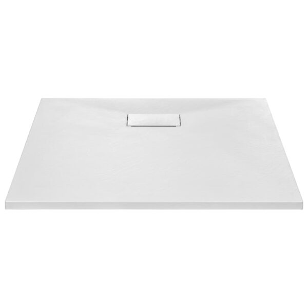 vidaXL Shower Base Tray SMC White 90x90 cm - Image 3