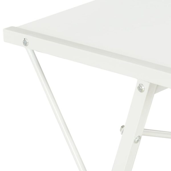 vidaXL Desk with Shelf White 116x50x93 cm - Image 7