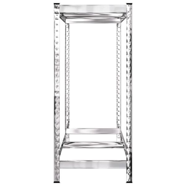 vidaXL 2-Layer Tire Racks 2 pcs Silver 110x40x110 cm Steel - Image 6