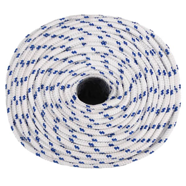 vidaXL Boat Rope White 10 mm 100 m Polypropylene - Image 3