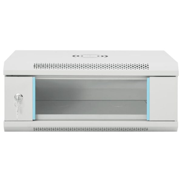 vidaXL 4U Wall Mounted Network Cabinet 19" IP20 53x40x21 cm - Image 3