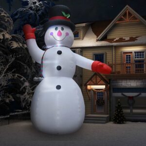 vidaXL Christmas Inflatable Snowman with LED IP44 600 cm XXL