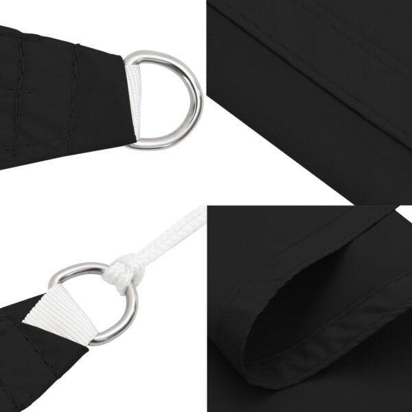 vidaXL Sunshade Sail Oxford Fabric Rectangular 3x6 m Black - Image 6