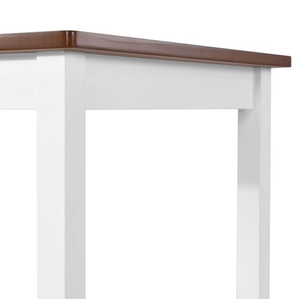 vidaXL Bar Table Solid Wood 108x60x91 cm - Image 4