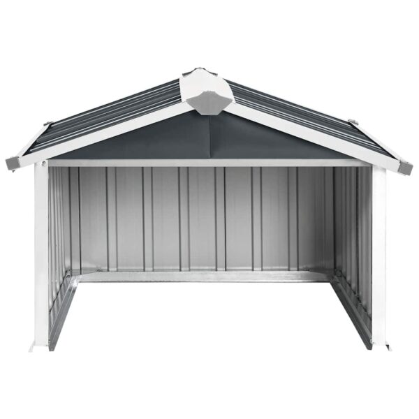 vidaXL Garden Robot Lawnmower Shed 92x97x63 cm Galvanised Steel Anthracite - Image 3