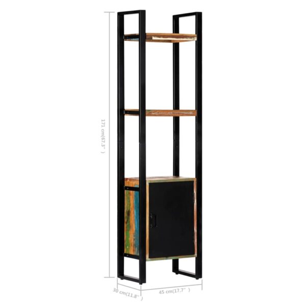 vidaXL Bookshelf 45x30x171 cm Solid Reclaimed Wood - Image 11