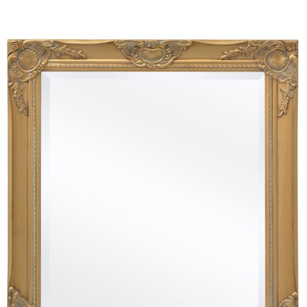 vidaXL Wall Mirror Baroque Style 100x50 cm Gold - Image 7