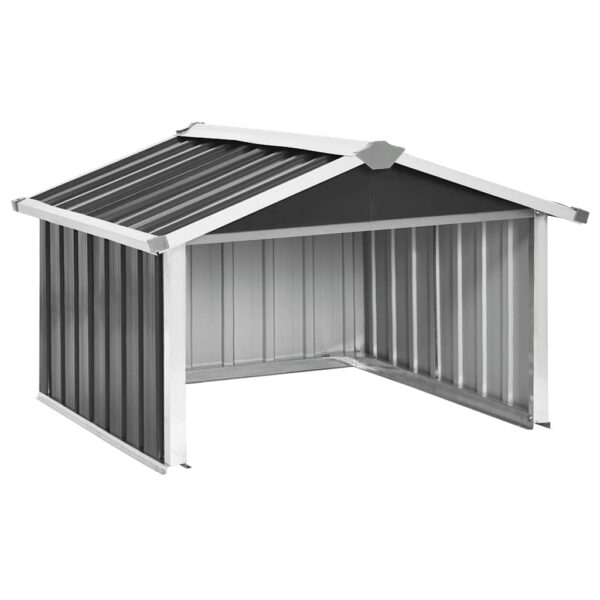 vidaXL Garden Robot Lawnmower Shed 92x97x63 cm Galvanised Steel Anthracite - Image 2