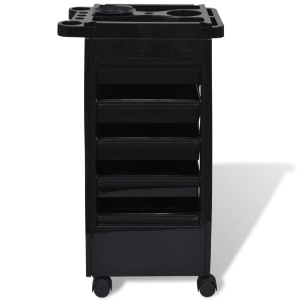 vidaXL Hair Salon Plastic Trolley with Wheels - Image 4